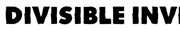 Divisible Invisible font preview